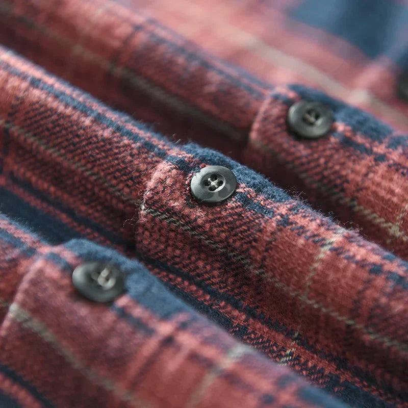 Harlan | Plaid Cotton Shirt – Men’s Relaxed Fit Button Down