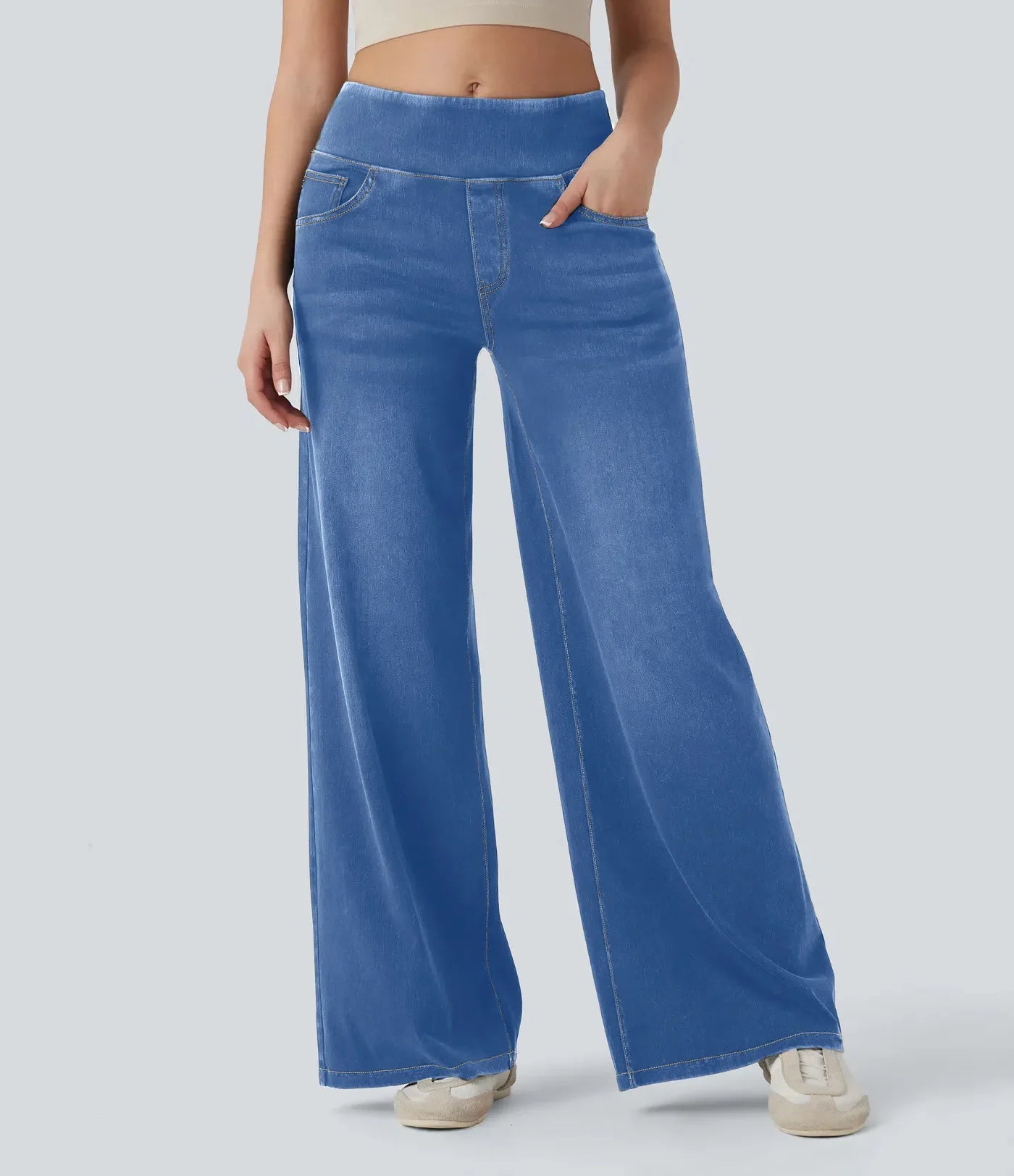 Comfortable Fit Zip Up Women's Jeans