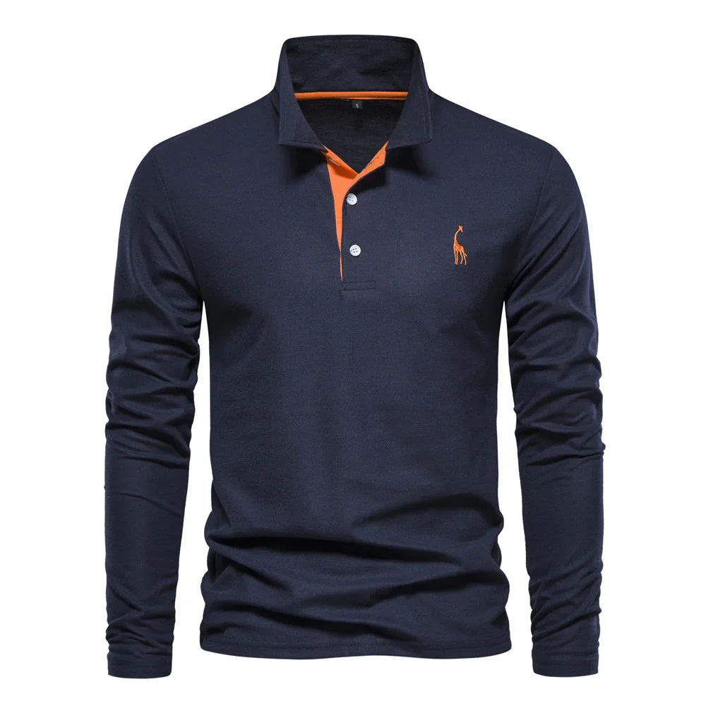 Classic Embroidered Mens Polo Shirt