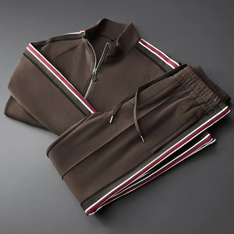 Premium Men's Zip Up Tracksuit Set