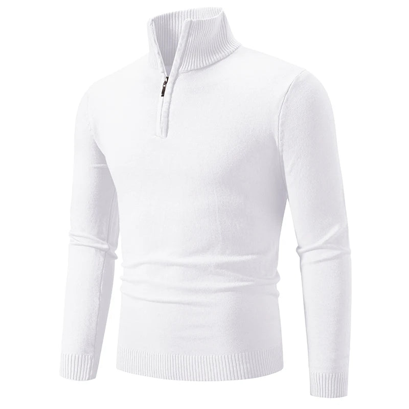 Comfy Men's Quarter Zip Winter Sweater