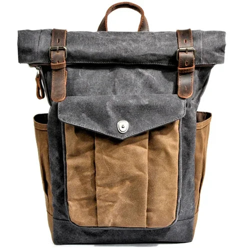 Retro Leather Backpack