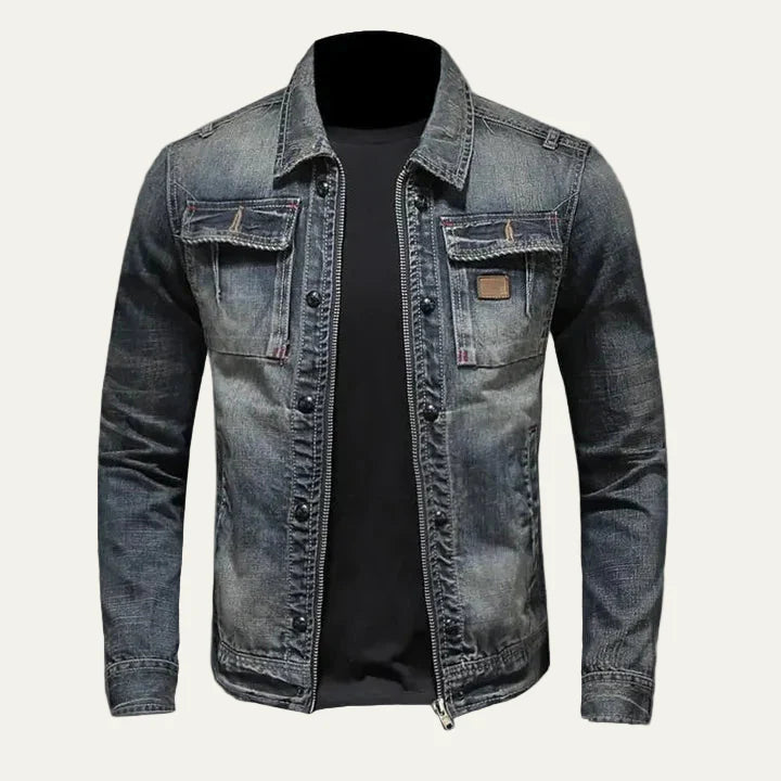 Men’s Fitted Classic Pocket Denim Jacket