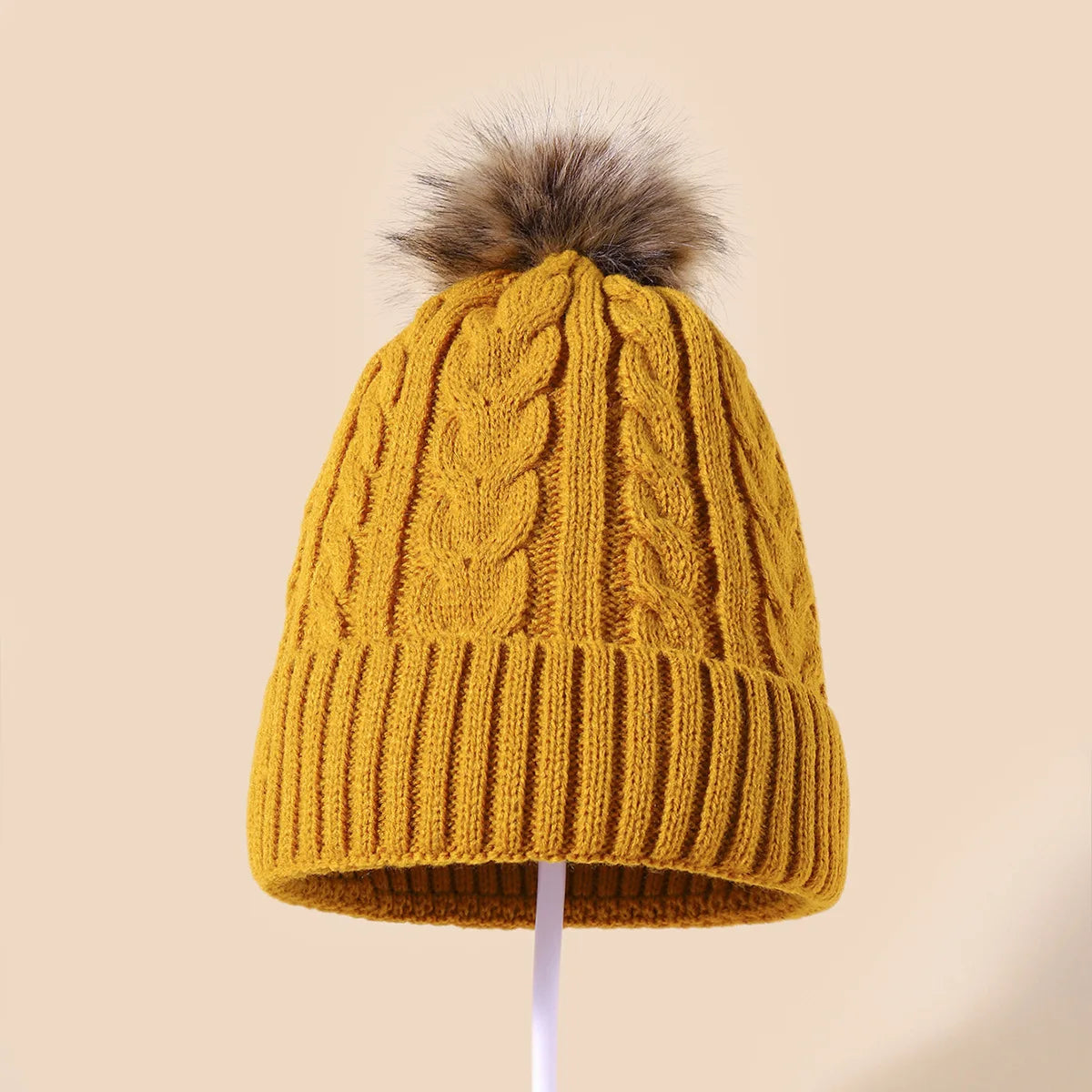 Soft Pom Pom Winter Beanie for Women