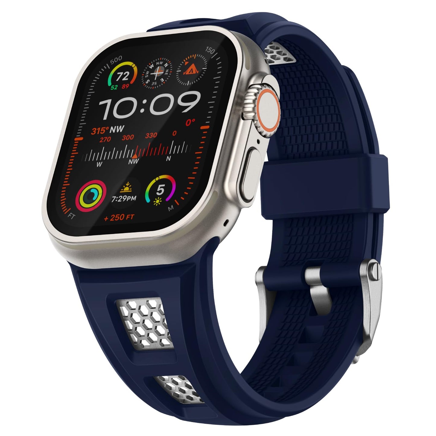 Durable Rubber Fitness Strap for Smartwatch