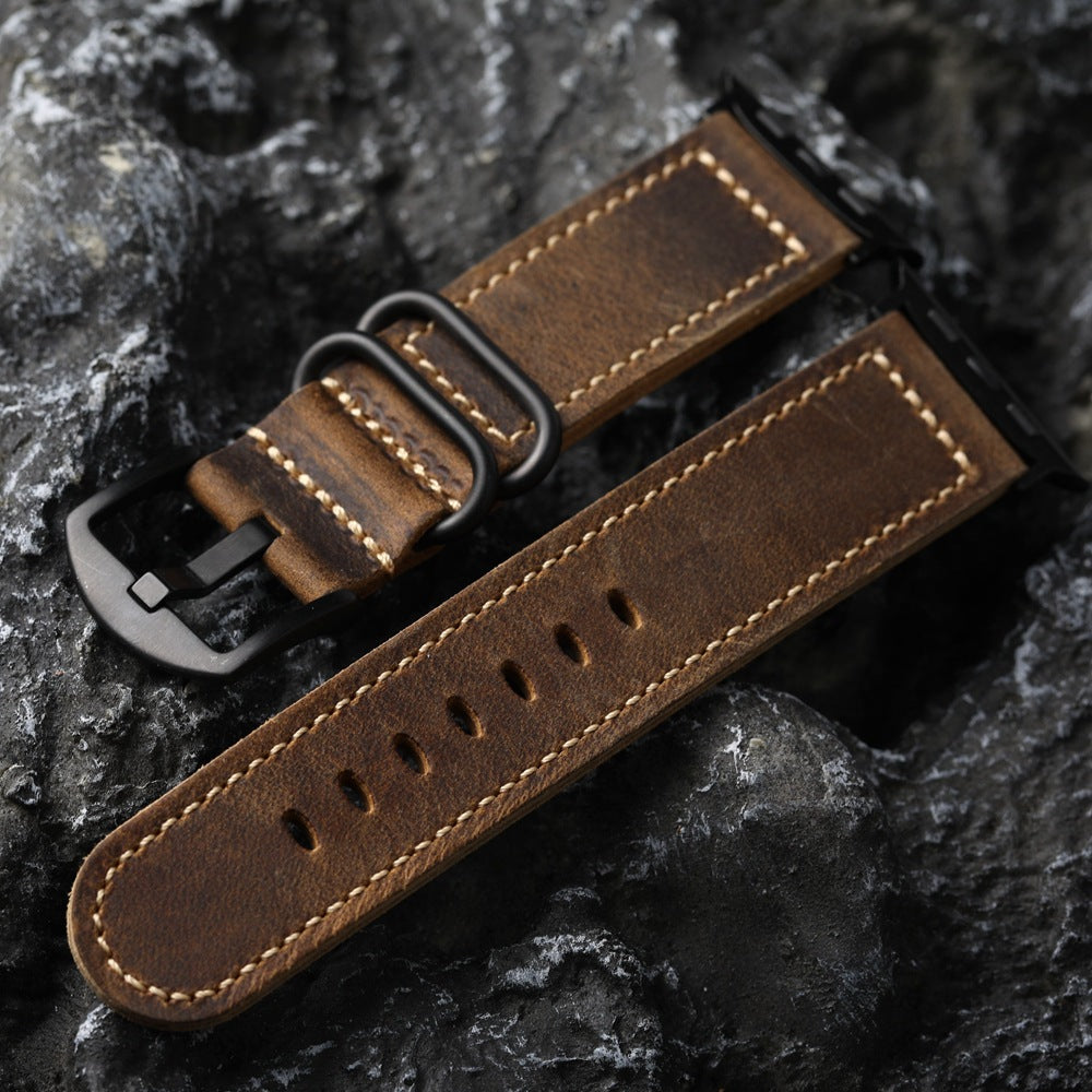 Classic Genuine Leather Apple Watch Strap