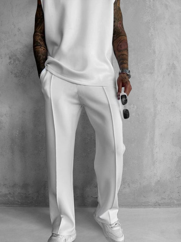 Men’s Modern Comfort 2-Piece Set | Sleeveless Top & Relaxed Pants