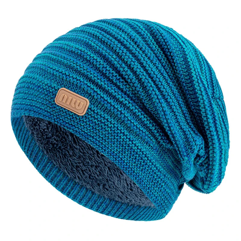 Casual Stripe Warm Winter Hat