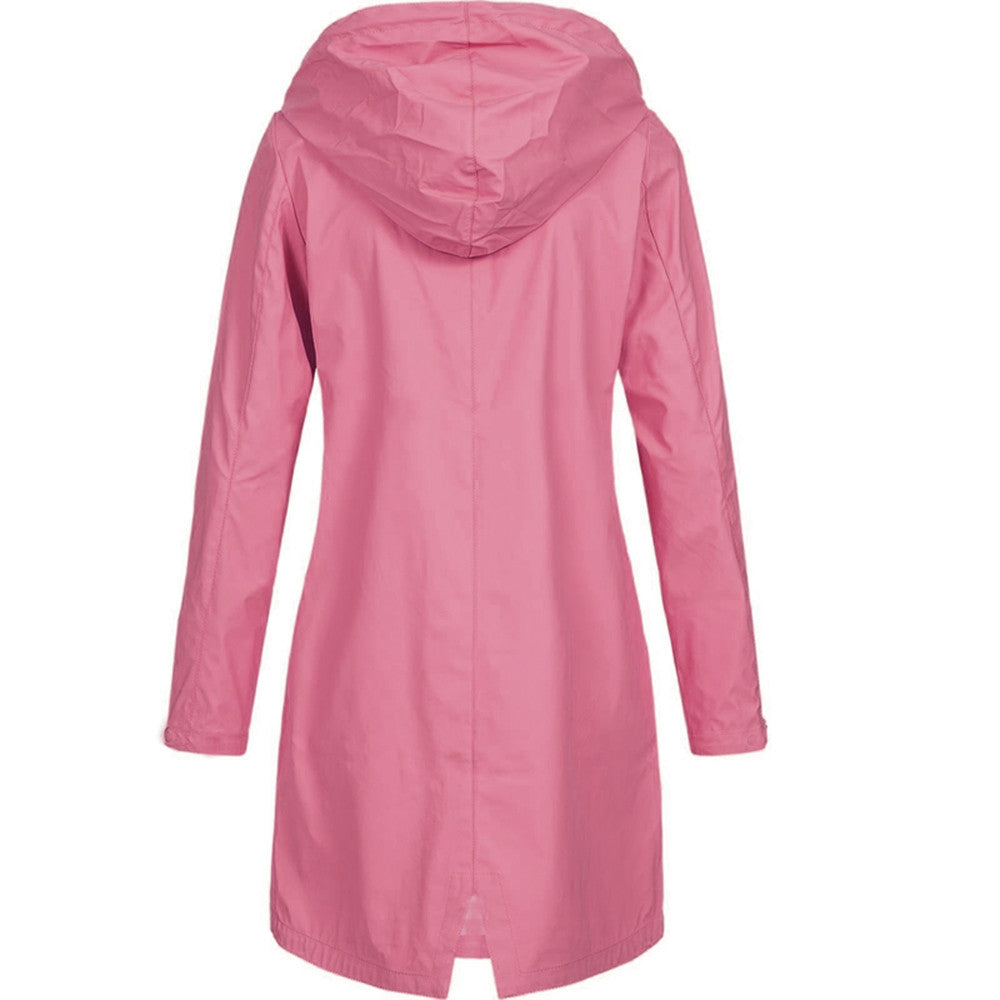 Hooded Mid-Length Ladies Coat | Long