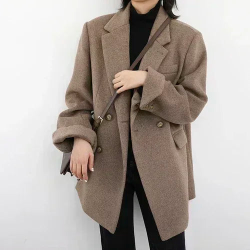 Warm Winter Wool Coat for Ladies