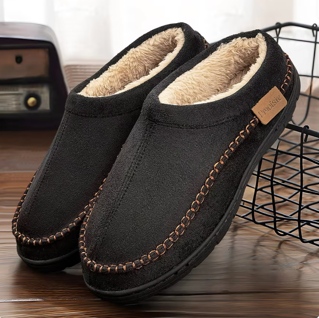 Cozy Men's Fleece Lined Slipper Boots