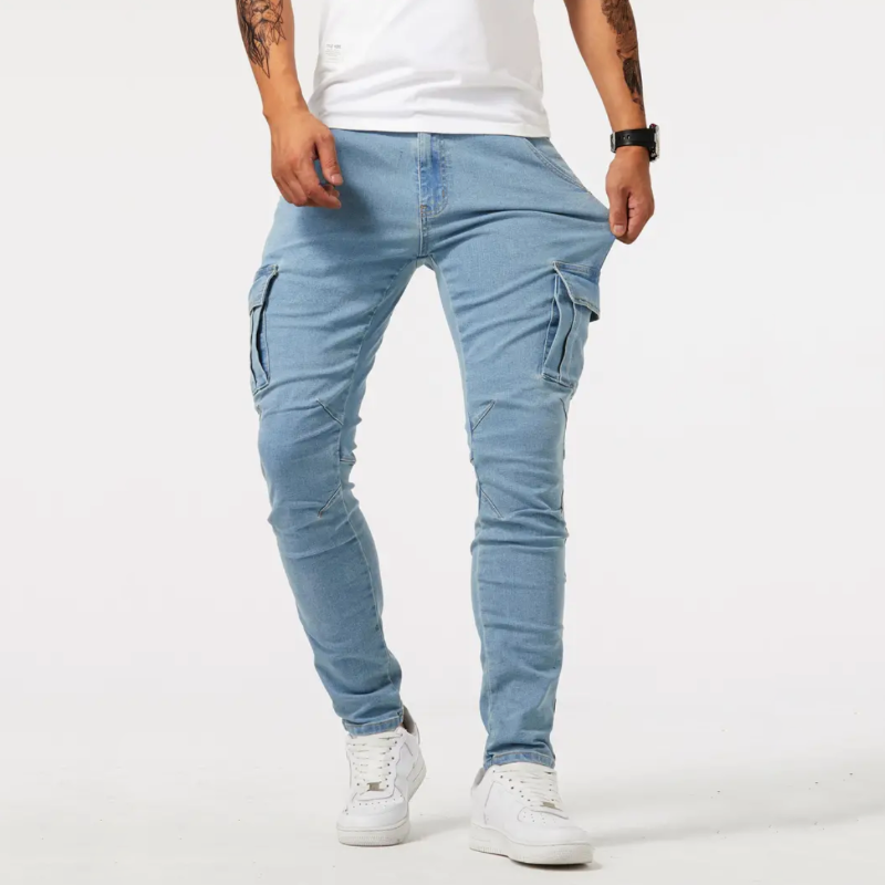 Slim Fit Mens Cargo Trousers