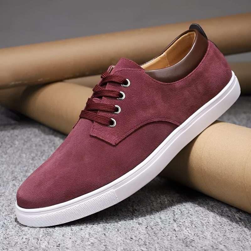 Oscar Court Sneaker | Lace-Up Solid Court Sneaker