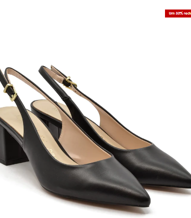 Stylish Nora Black Shoes with Strap
