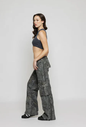 Women's Fashionable Casual Cargo Pants with Multi Pockets