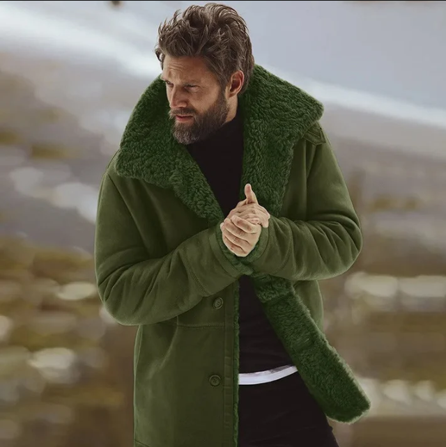 Gerwin warm coat, fur collar