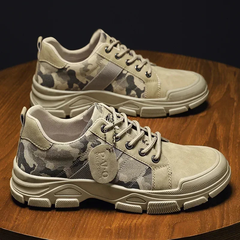 Tactical Camo Lace-Up Work Boots