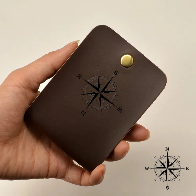 Genuine Brown Leather Card Wallet