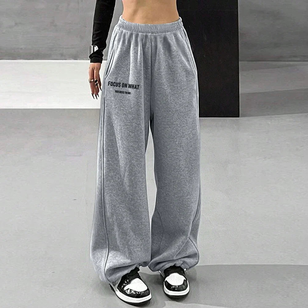 Comfortable High Waist Wide Leg Casual Pants