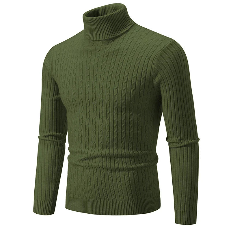 Warm Crew Neck Knit Sweater for Men