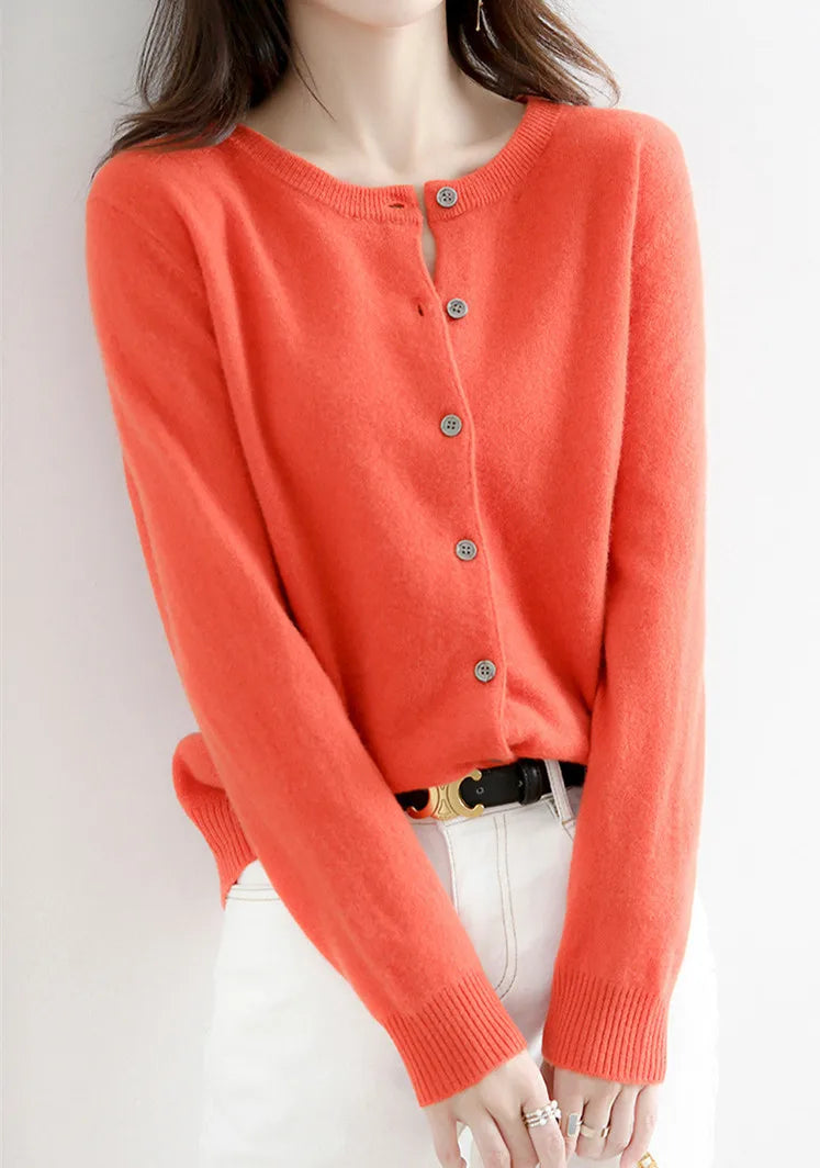 Cozy Cashmere Open Front Cardigan for Women