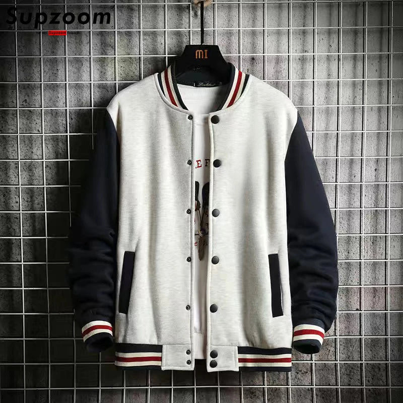 Warm Mens Fleece Bomber Coat