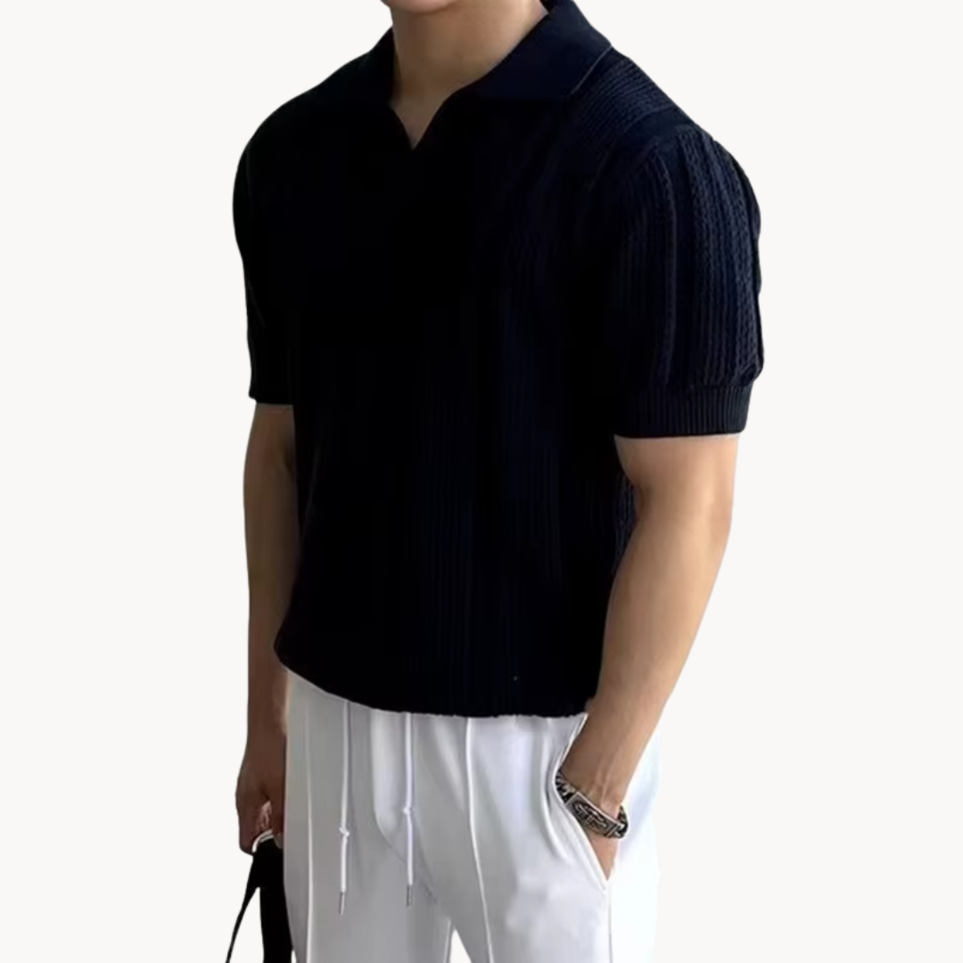 Shirt – Open Collar Mesh Blend & Breathable Airflow