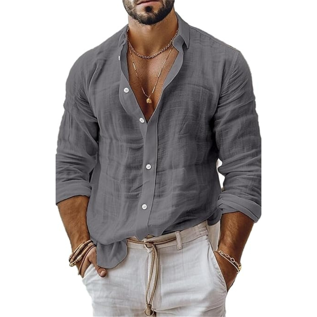Shirt - Slim Cut Lightweight Blend And Neat Under Jacket