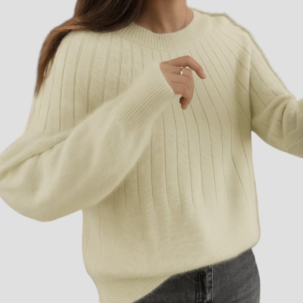 Women’s Cozy Solid Lined Sweater