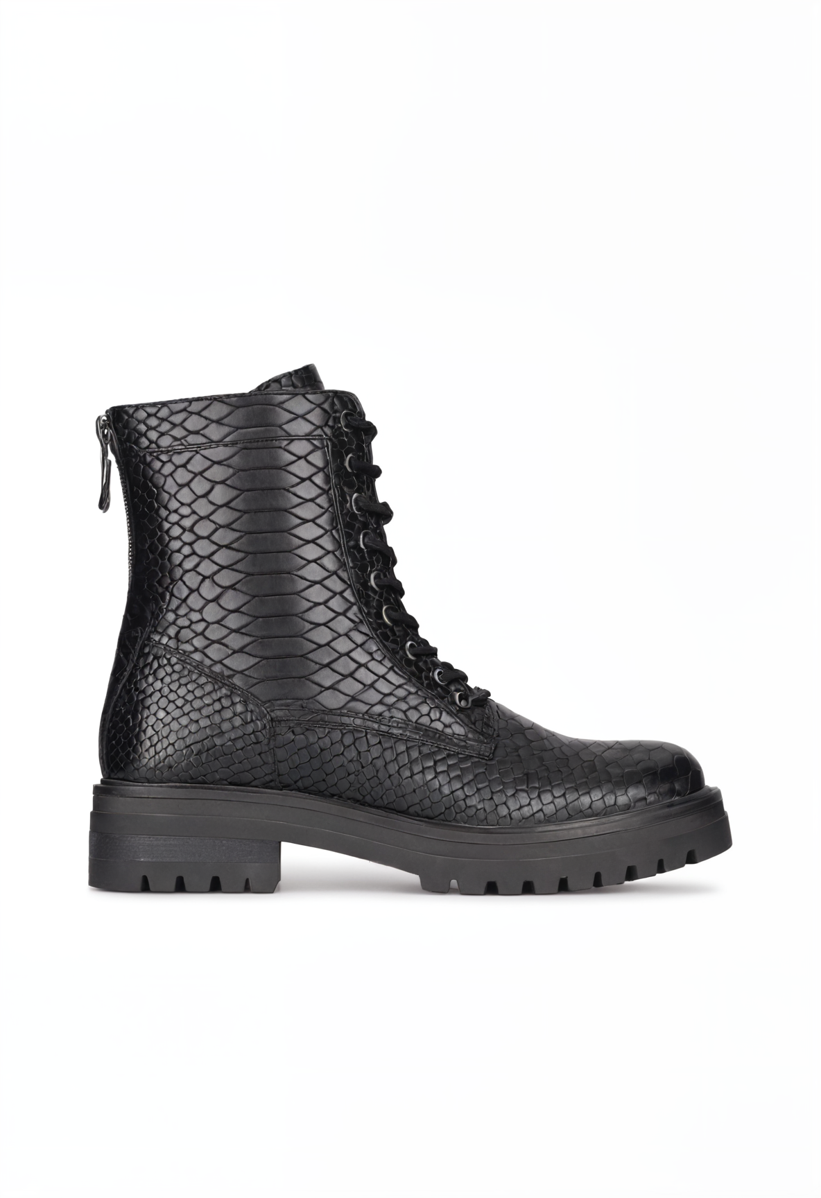Stylish Python Pattern Lace-Up Shoes for Women – Comfortable Daily Wear Footwear