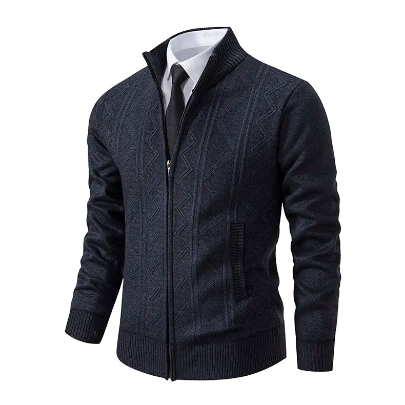 Classic Men's Zip Front Sweater