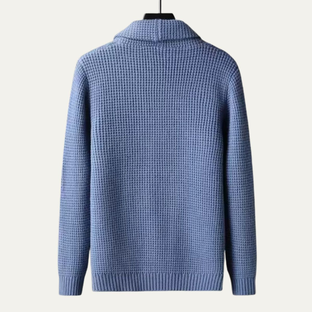 Men’s Textured Shawl Collar Cardigan