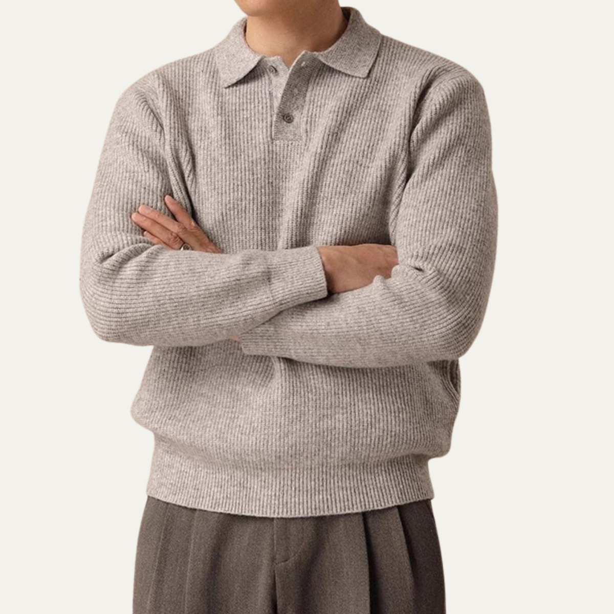 Men’s Sherpa-Lined Quarter-Zip Sweatshirt