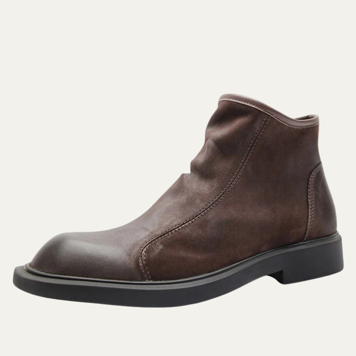 Men’s Sleek Leather Ankle Boots