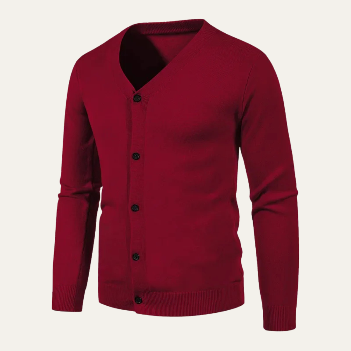 Men's Lightweight Slim Fit V-Neck Cardigan
