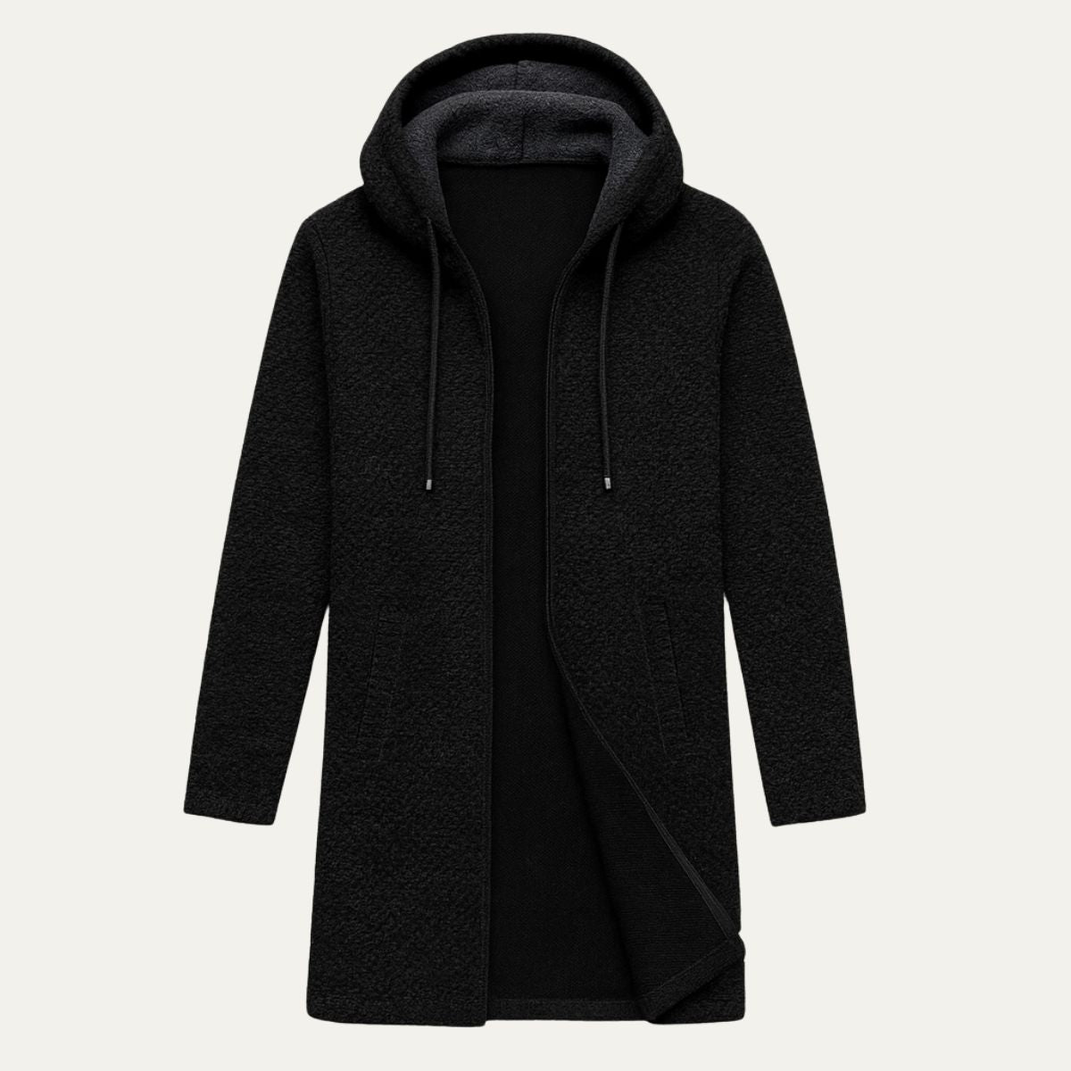 Men’s Long-Line Hooded Cardigan