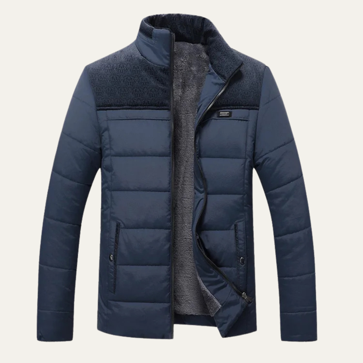 Men’s Quilted Sherpa-Lined Puffer Jacket
