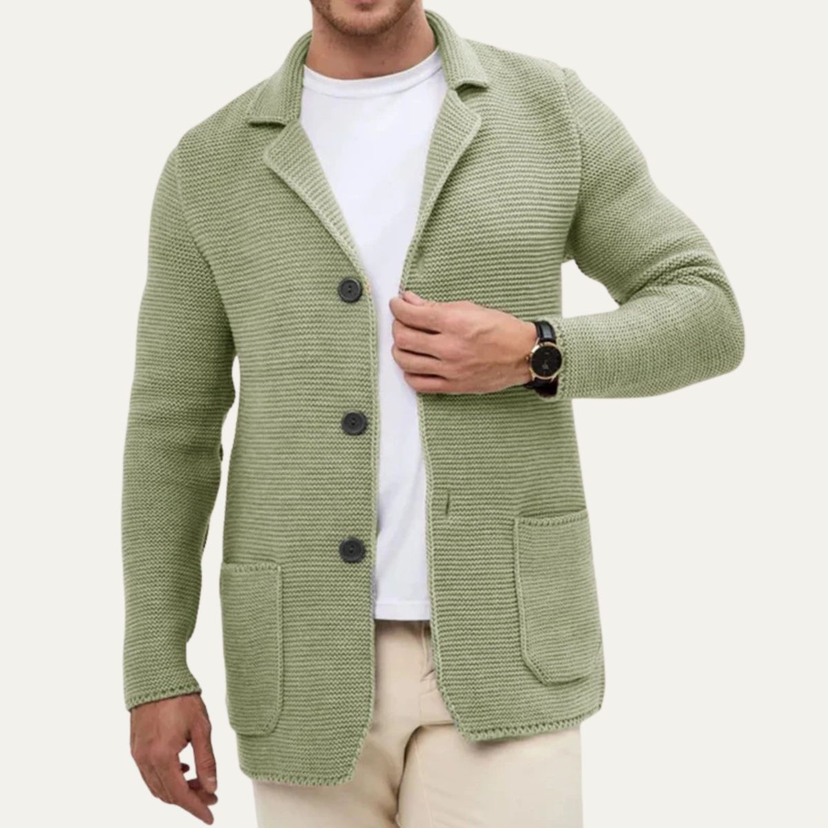 Men’s Knitted Cardigan Blazer