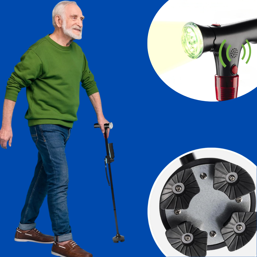 Comfort Grip Walking Cane | Senior Lightweight Support - BritishElegance
