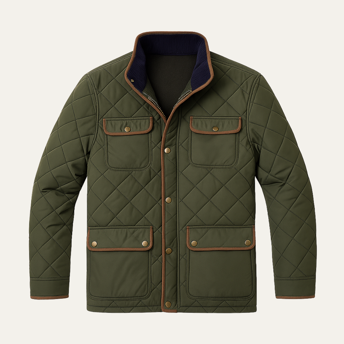 Men’s Lightweight Diamond-Quilted Jacket