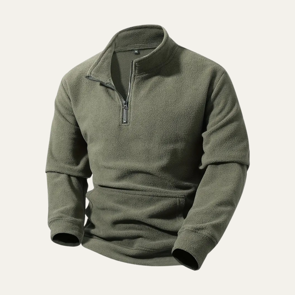 Men’s Quarter Zip Mock Neck Pullover