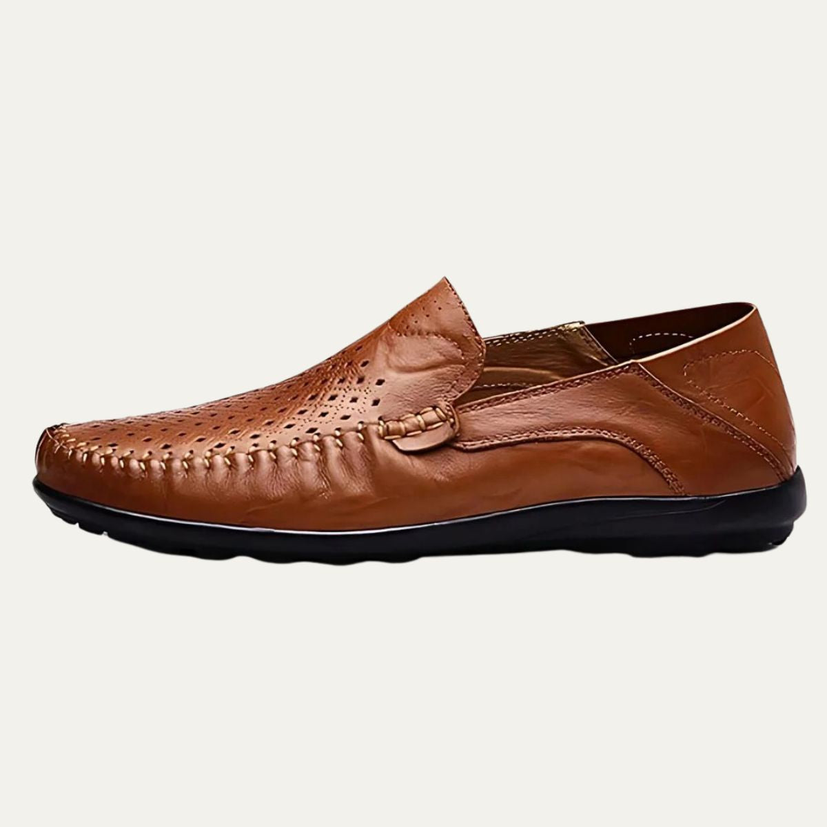 Men’s Perforated Leather Loafers