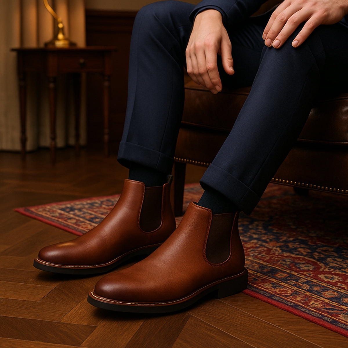 Men’s Premium Leather Chelsea Boots