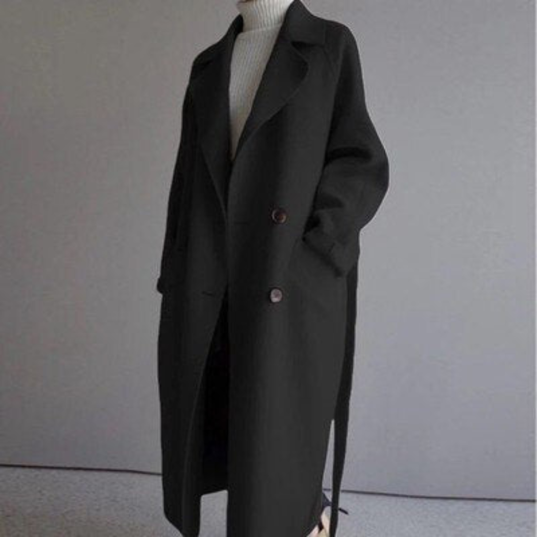 Waterproof Long Coat - Slim Fit & Double Button