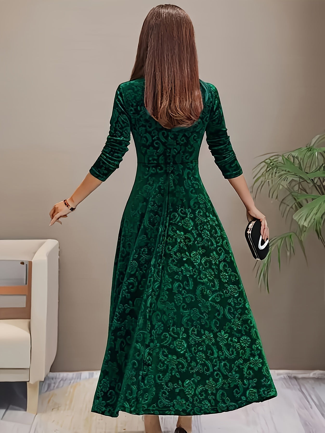 Tyra | Women's Square Neck Dress | Midi