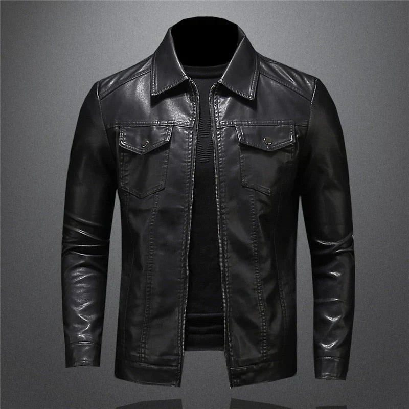 Classic Leather Jacket by Pankraz