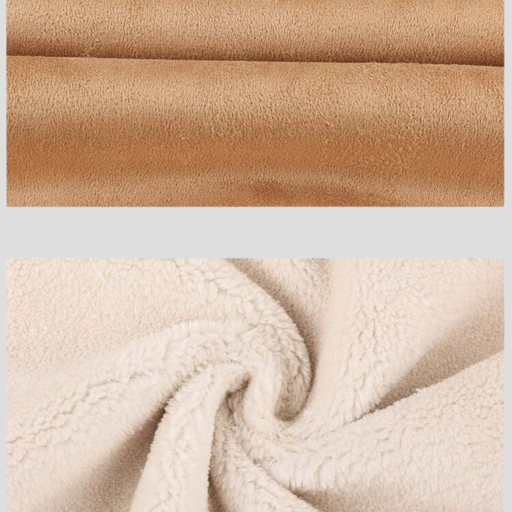 Men’s Shearling Lined Suede Trucker Jacket