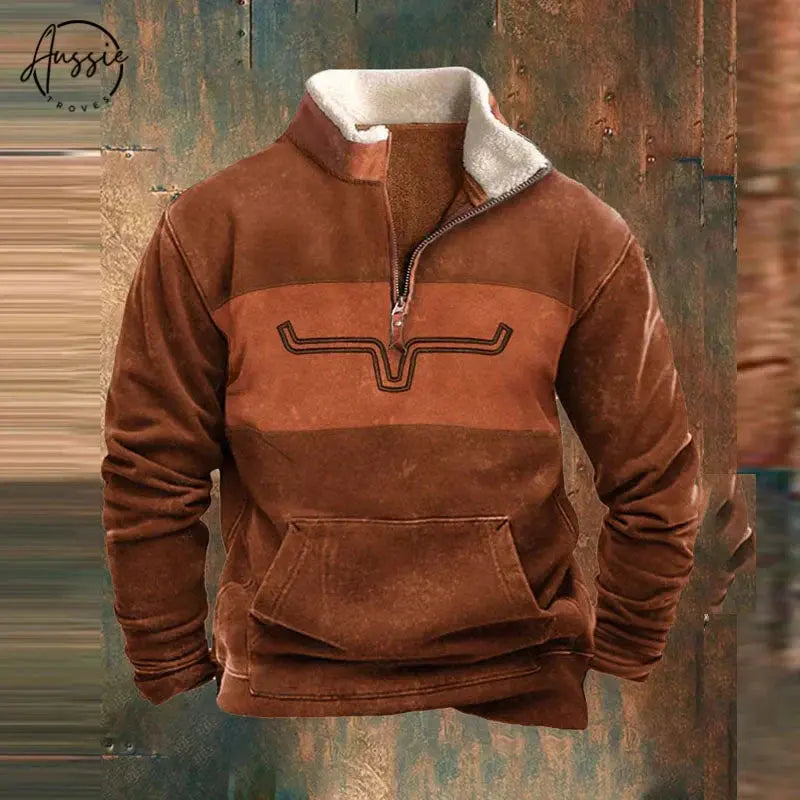 Daniel | Men’s Zip-Up Pullover – Warm, Stylish & Comfortable Everyday Layer