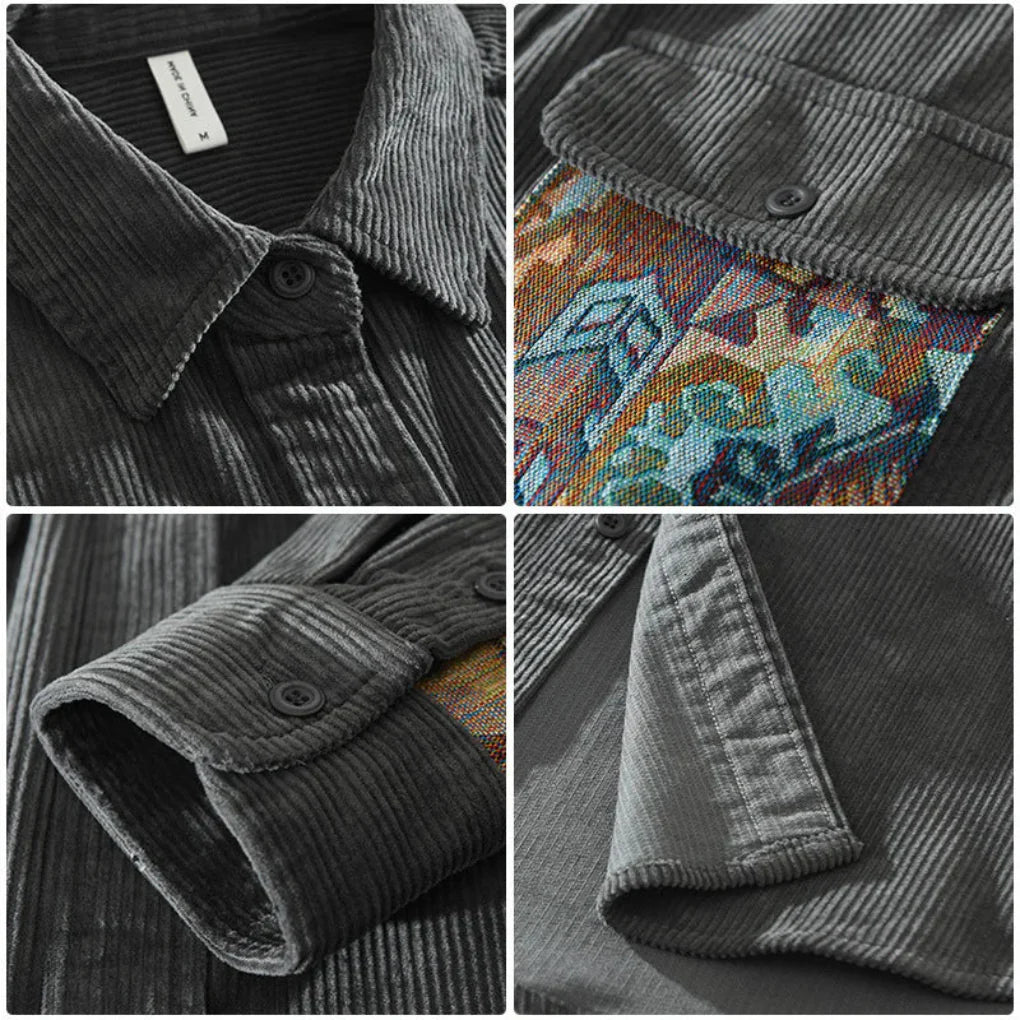 Tavrix | Vintage Long-Sleeve Shirt for Men with Casual Appeal