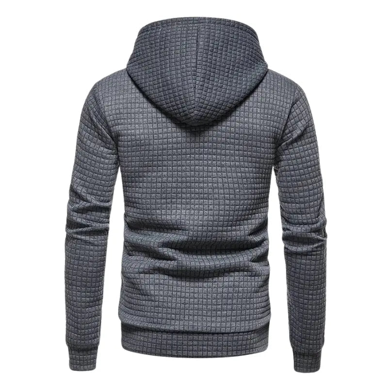 Waffle Textured Hoodie for Men